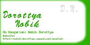 dorottya nobik business card